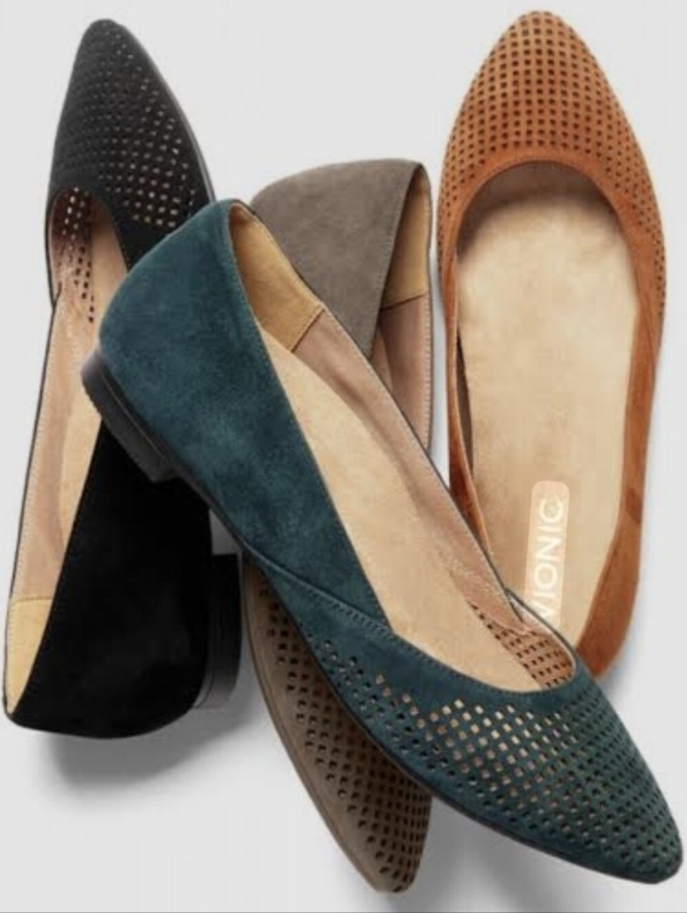 Vionic Posey Women's Flats In Teal